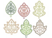 Stickserie - Dekorative Blätter